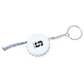 3' Bottle Cap Tape Measure Key Chain